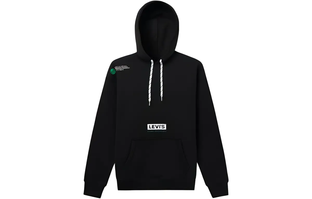 Levi's Sweatshirts Men's Black Hooded Moderate