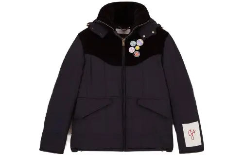 Golden Goose Jackets Men's Black Hooded Moderate Other