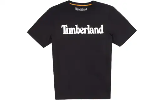 Timberland T Shirts Unisex Black Crew Neck Moderate Straight Fit