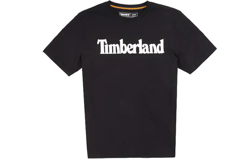 Timberland T Shirts Unisex Black Crew Neck Moderate Straight Fit