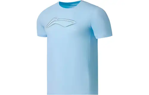 Li Ning Fitness Series T Shirts Men's Crew Neck Moderate Straight Fit