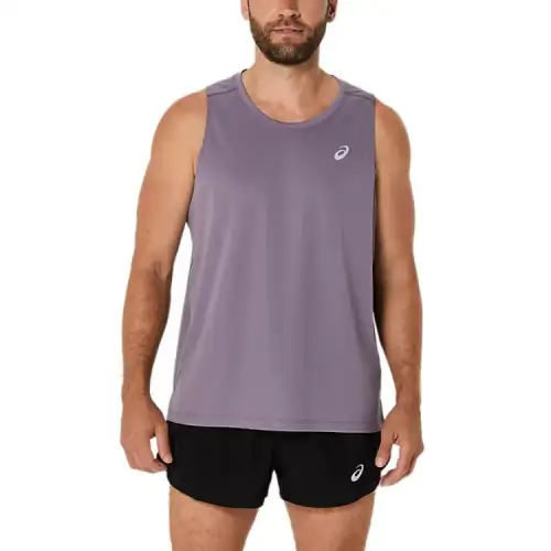 Asics SILVER Tank Top Men's Lavender Gray