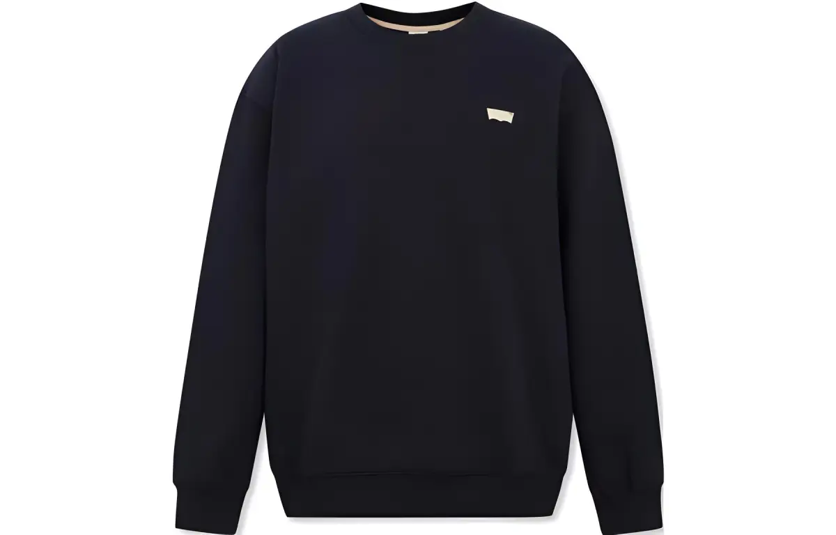 Levi's Sweatshirts Men's Black Crew Neck Moderate Other