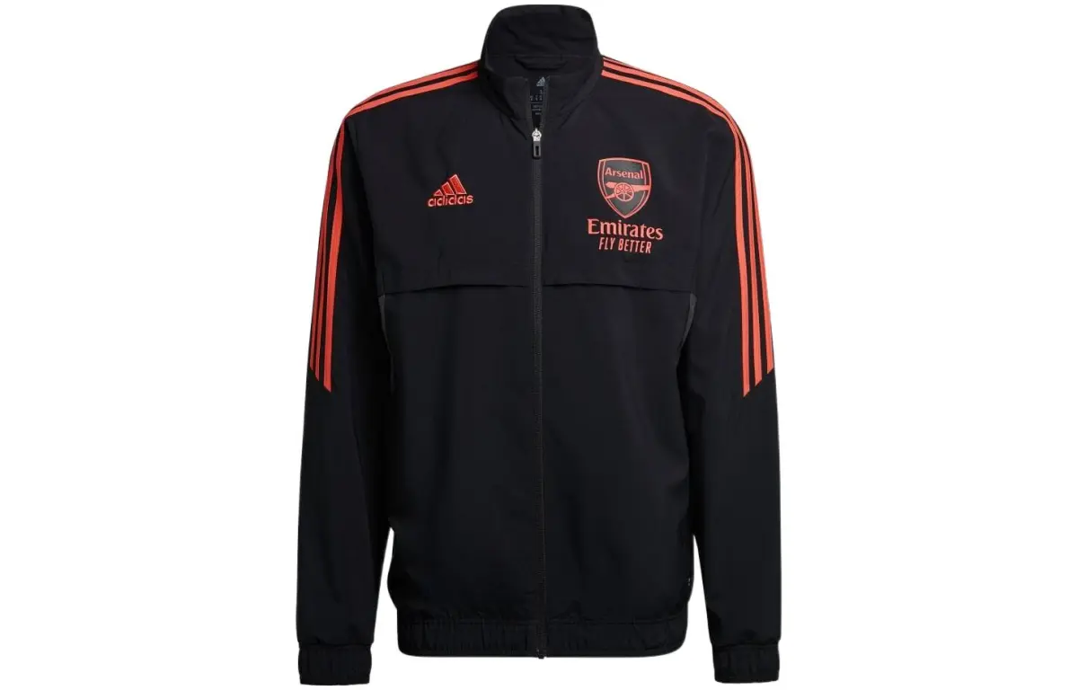 Adidas Jackets Men's Black Stand Collar Moderate Other
