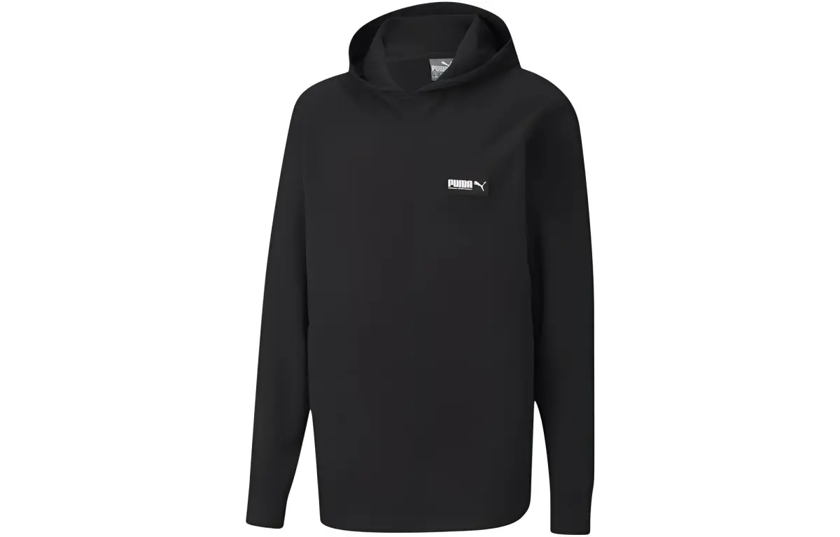 PUMA Sweatshirts Unisex Black Hooded Moderate Regular