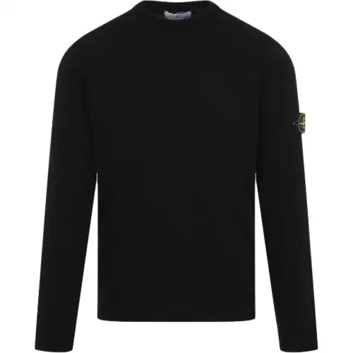 STONE ISLAND Logo Patch Crewneck Jumper