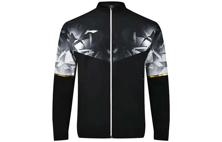 Li Ning Badminton Collection Jackets Men's Black Stand Collar Moderate Other