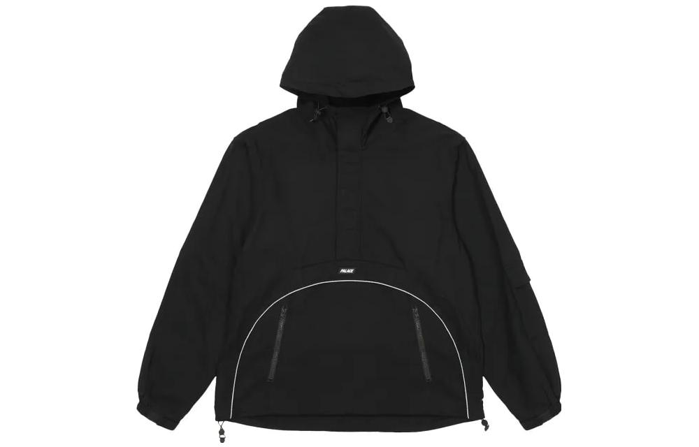 Мужская куртка Palace PALACE FW22 Deflector 1/2 ZIP Jacket (черная)