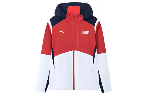 ANTA Jackets Men's Red Hooded Moderate Other