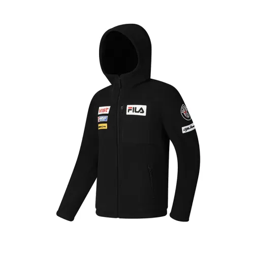 FILA SKI Knitted Fabric Coat Men's