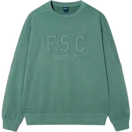 FILA Sweatshirts Unisex Green Crew Neck Moderate