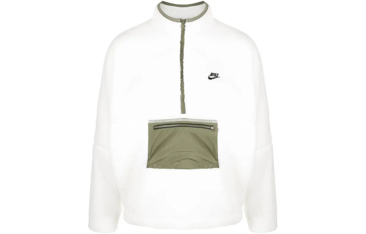 Nike Jackets Men's White Stand Collar Moderate Other