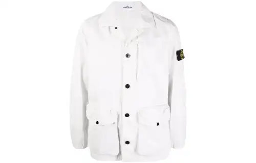 STONE ISLAND Jackets Men's White Lapel Moderate Other
