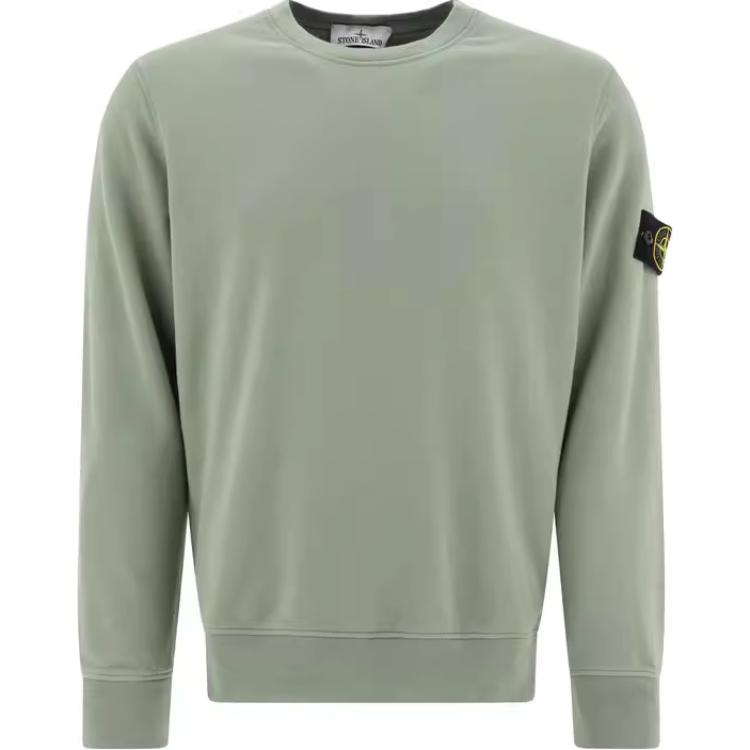 Мужское худи STONE ISLAND Logo Patch (зеленое)