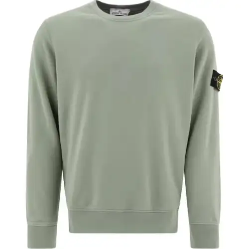 STONE ISLAND Compass Patch Crewneck Sweatshirt