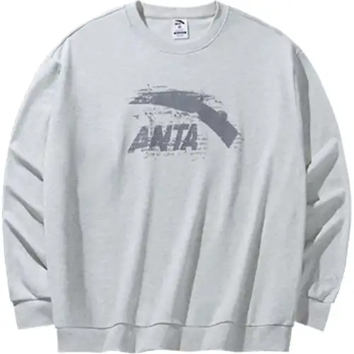 Anta Life Collection Sweatshirt Unisex B1004 Light Heather Gray
