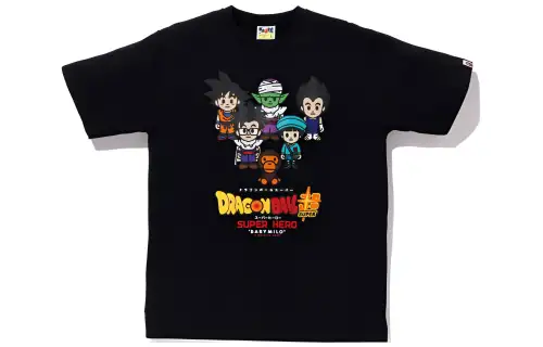 Bape X Dragon Ball Super Goku & Gohan & Pan & Piccolo &Vegeta Baby Milo Japan Exclusive Tee
