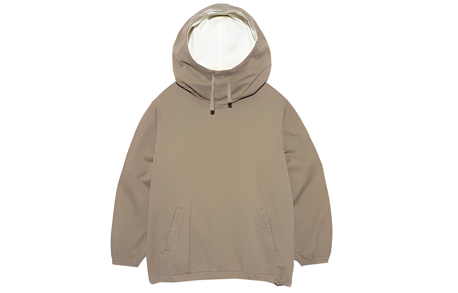 Мужское худи nanamica nanamica Cotton Wool Twill Hooded Pullover Parka (каки)