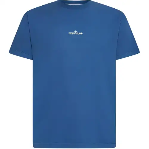 STONE ISLAND Logo Printed Crewneck T Shirt
