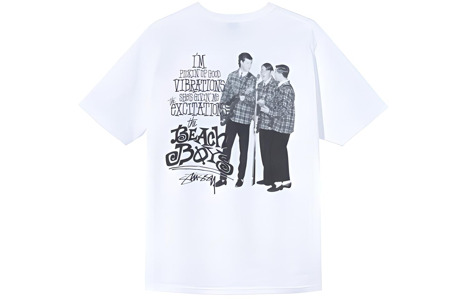 Футболка Stussy The Beach Boy (белая)