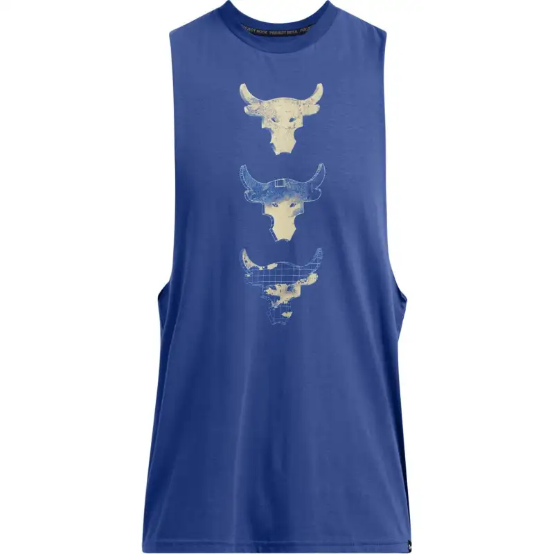 Under Armour Project Rock 3 FW24 Tank Top Men's Tech Blue