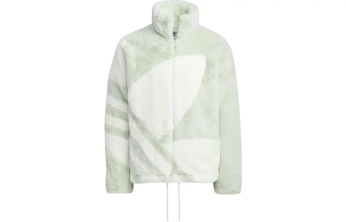 Adidas Originals Jackets Unisex Green Stand Collar Moderate Other