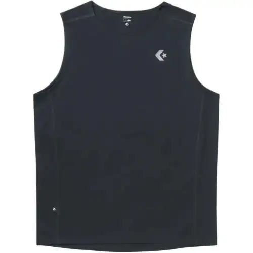 Converse Tank Tops Men's Black Crew Neck Moderate Straight Fit