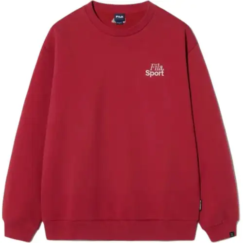 FILA Sweatshirts Unisex Red Crew Neck Moderate