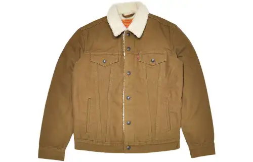 Levis Jackets Men's Khaki Lapel Moderate Other