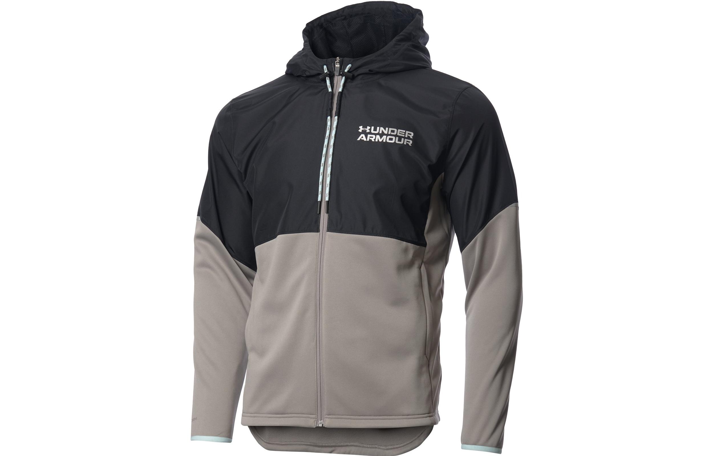 Under Armour Jackets Men's Black Gray Color Hooded Moderate Other