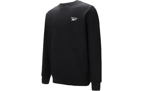 Reebok Sweatshirts Unisex Black Crew Neck Moderate