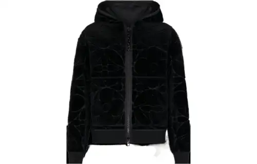 LOUIS VUITTON New Quarterly Products Of LV Jackets Men's Black Hooded Moderate Other