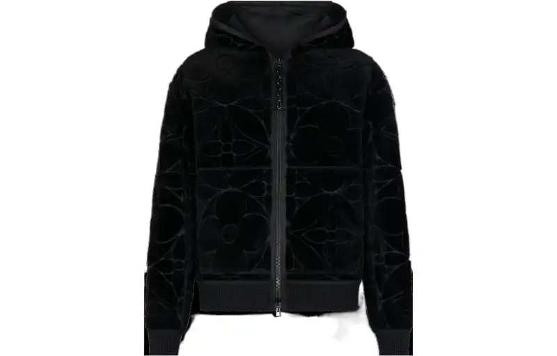 LOUIS VUITTON New Quarterly Products Of LV Jackets Men's Black Hooded Moderate Other