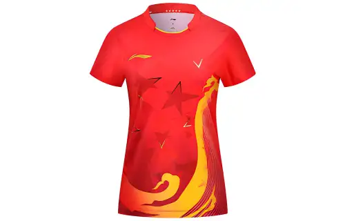 Li Ning Table Tennis Collection T Shirt Men's Total Cherry Red