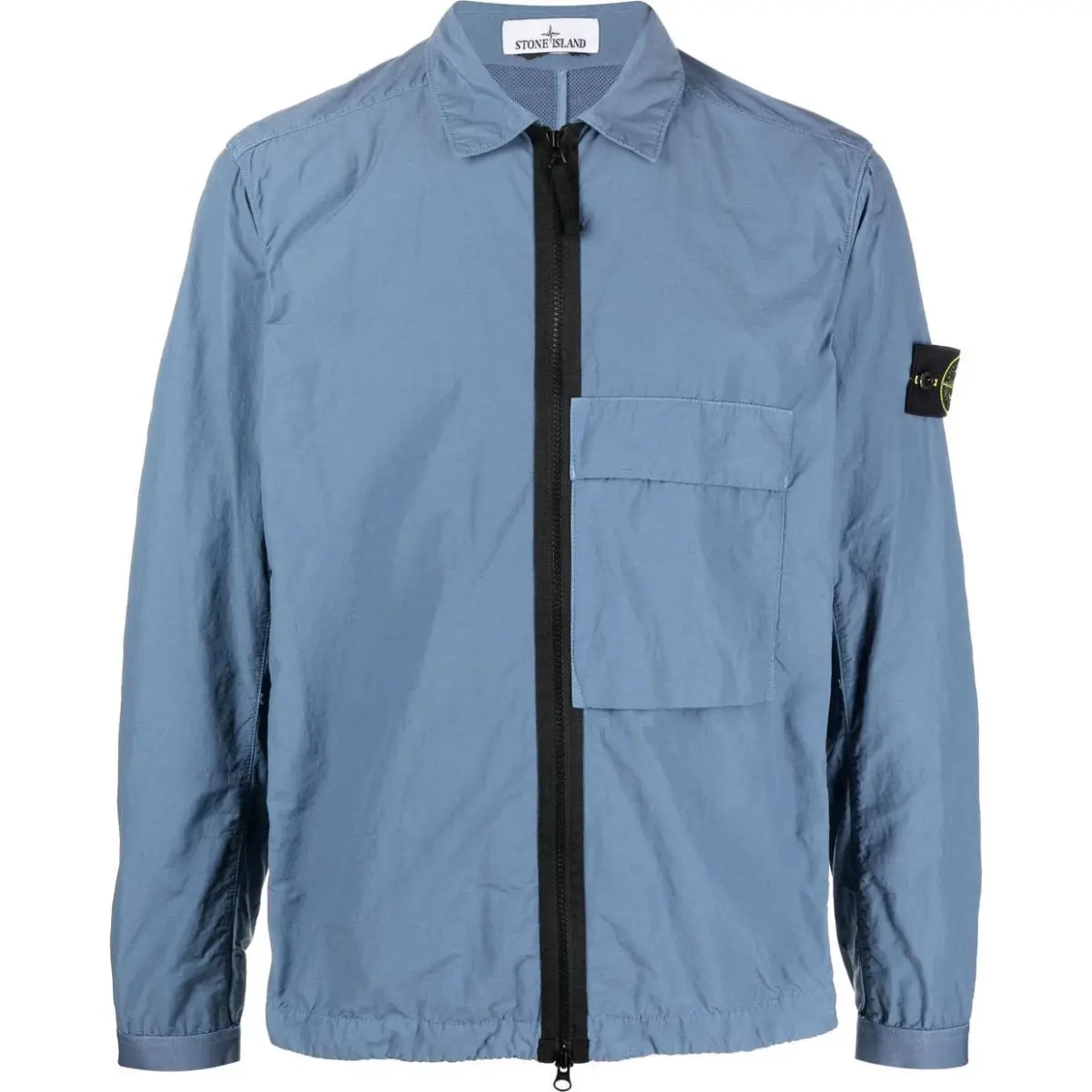 STONE ISLAND Jackets Men's Blue Lapel Thin Straight Fit