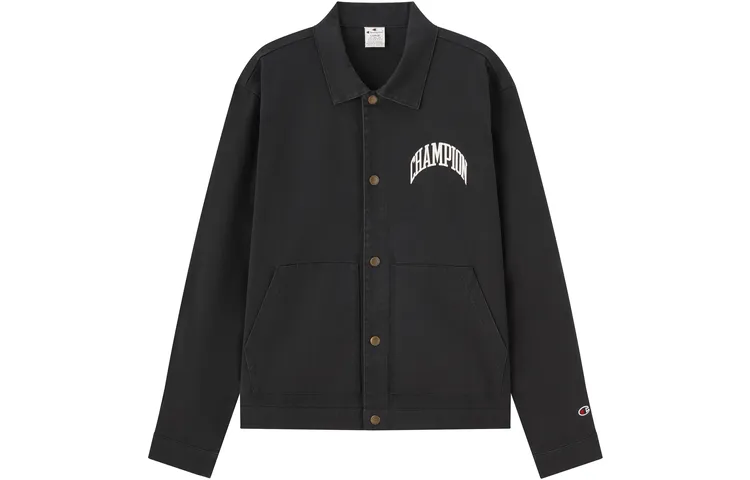 Champion Jackets Unisex Black Lapel Moderate Other