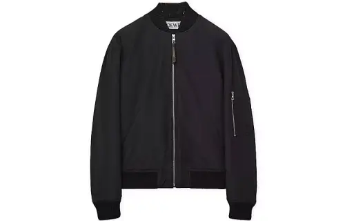 LOEWE Jackets Men's Black Baseball Collar Moderate Other
