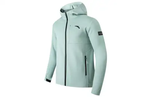 ANTA Variety Training Collection Jackets Men's Blue Hooded Moderate Straight Fit