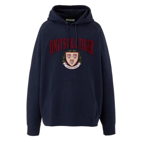 Onitsuka Tiger HOODIE Sweatshirt Unisex Marine Blue