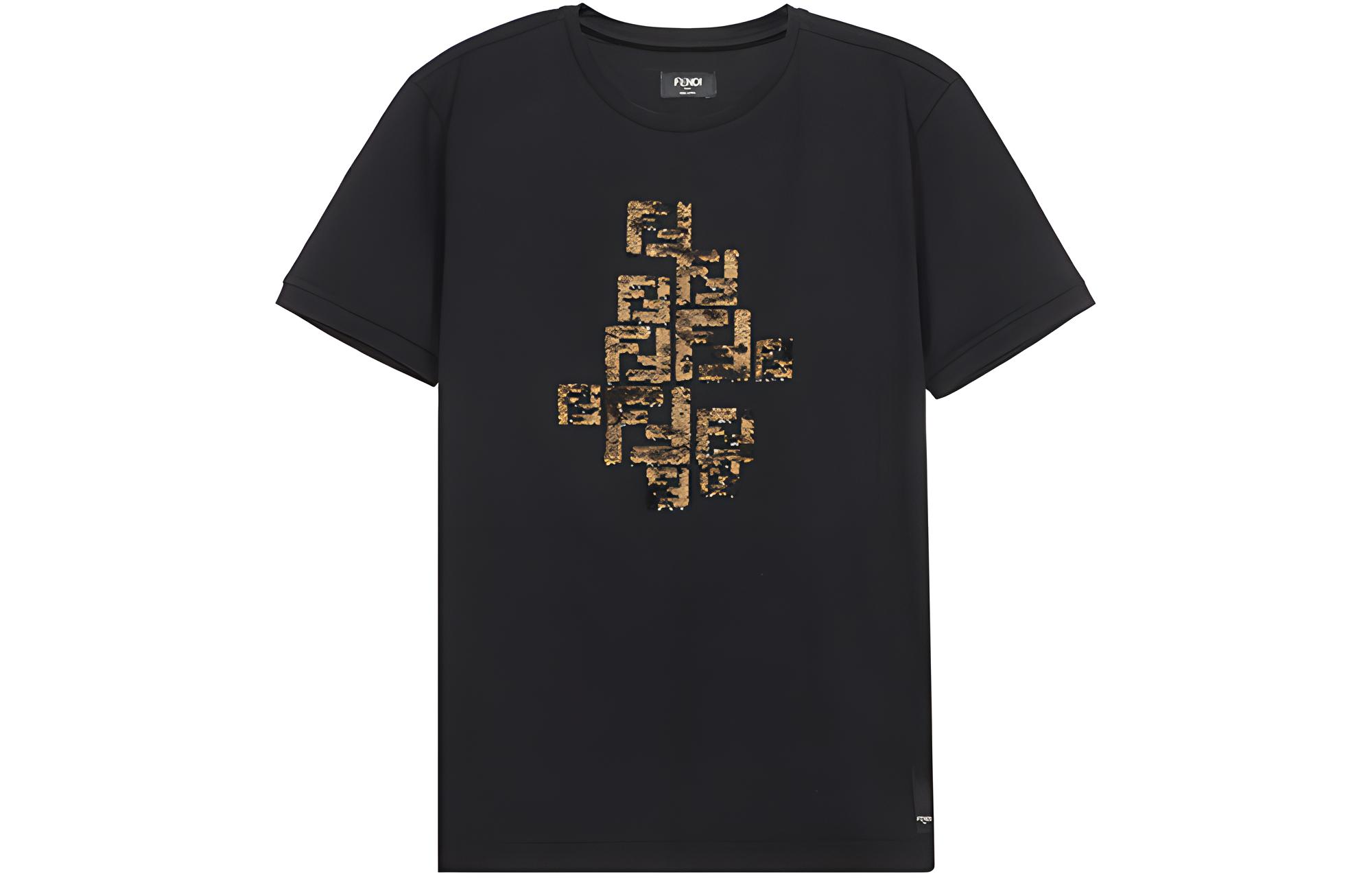 Мужская футболка Fendi (черная)