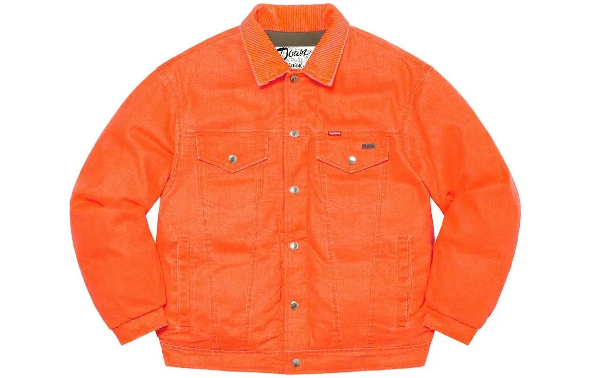 Supreme Schott Canvas Down Trucker Jacket