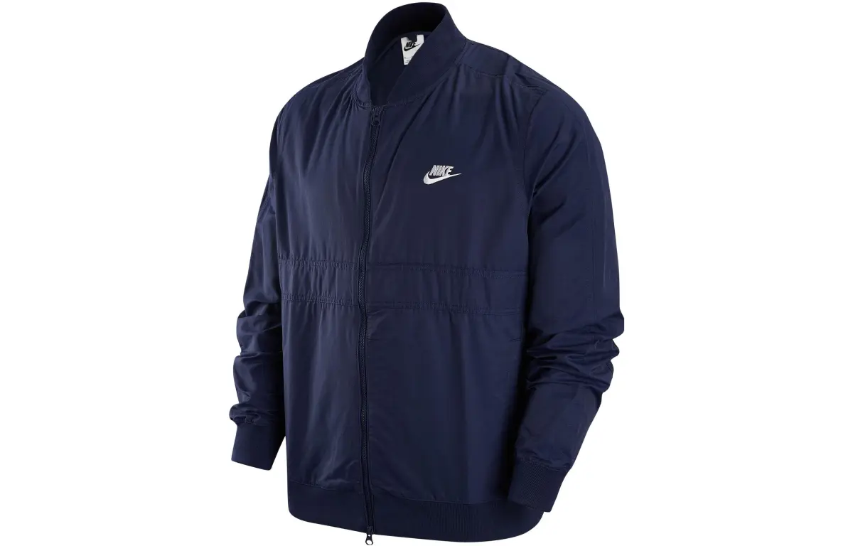 Nike Jackets Men's Dark Navy Blue Stand Collar Moderate Other