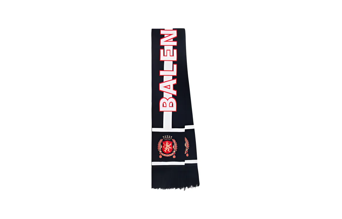 Balenciaga Knit Scarves Men's Marine Blue