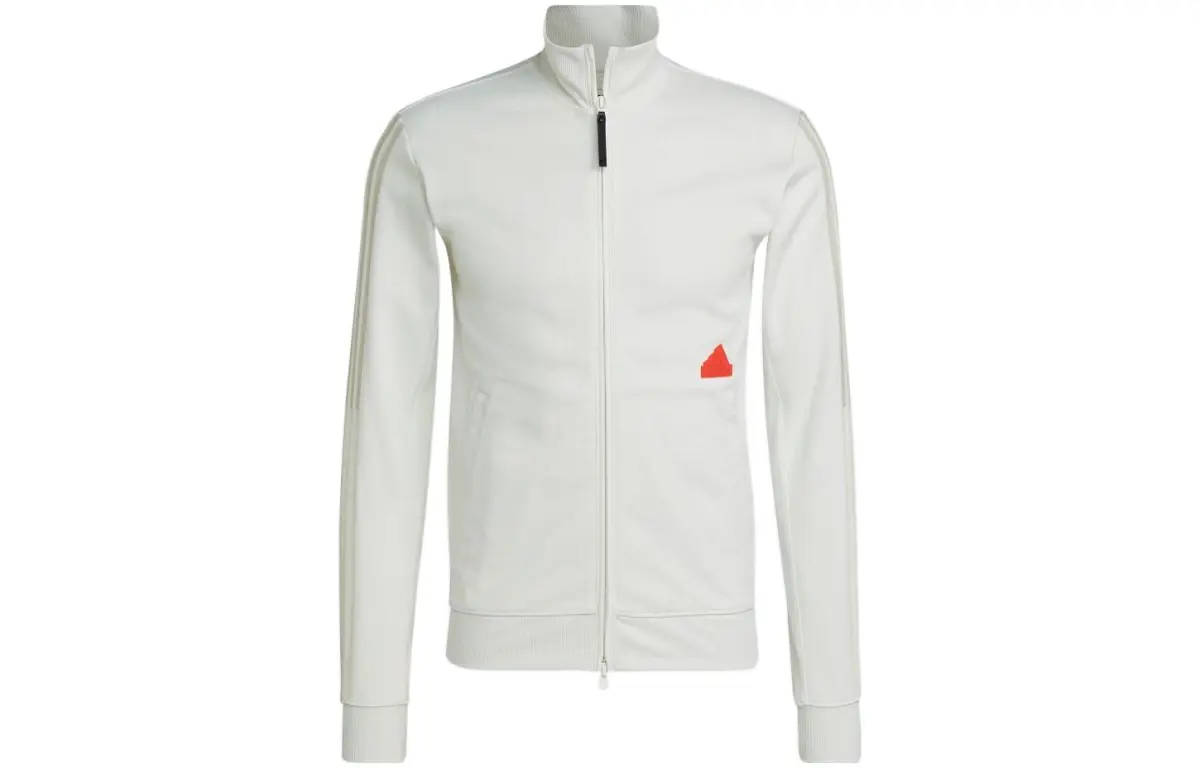 Adidas Jackets Men's White Stand Collar Moderate Other