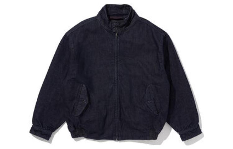 Levis Levi's FW22 solid color zipper loose jacket men's navy blue