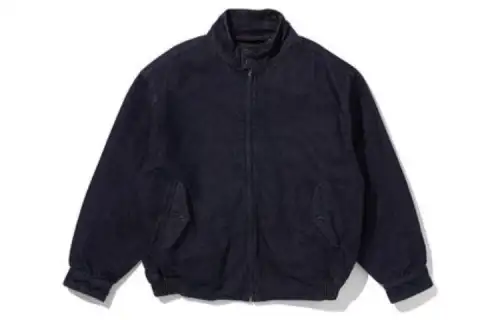 Levis Levi's FW22 solid color zipper loose jacket men's navy blue