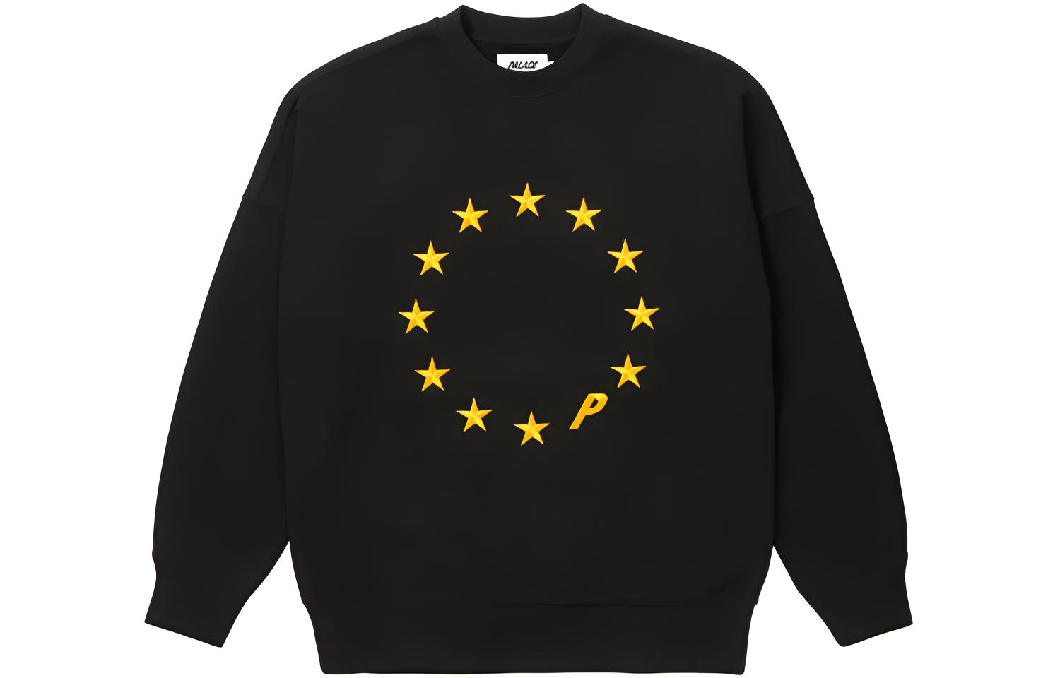 Худи Palace PALACE Eu-don Crew Black FW21 (черное)