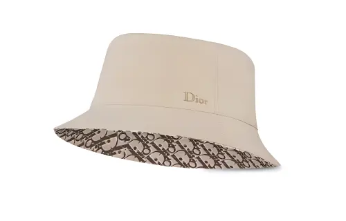 DIOR Cotton Bucket Hats Men's Khaki/Brown
