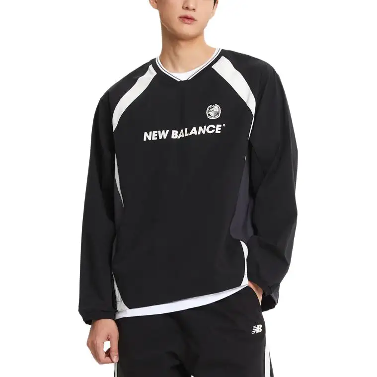 New Balance x UNI Colorblock American Sweatshirt Unisex Black