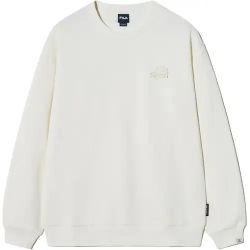 FILA Sweatshirts Unisex Cream Crew Neck Moderate
